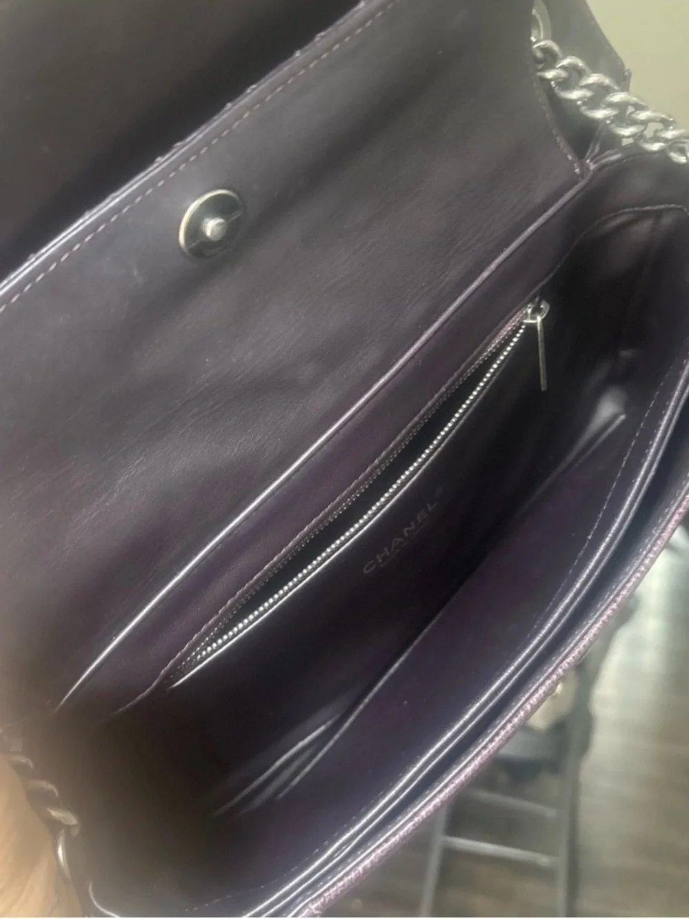 Rare Piece of CHANEL Craftsmanship — Prune Lizard Perfect Edge Flap